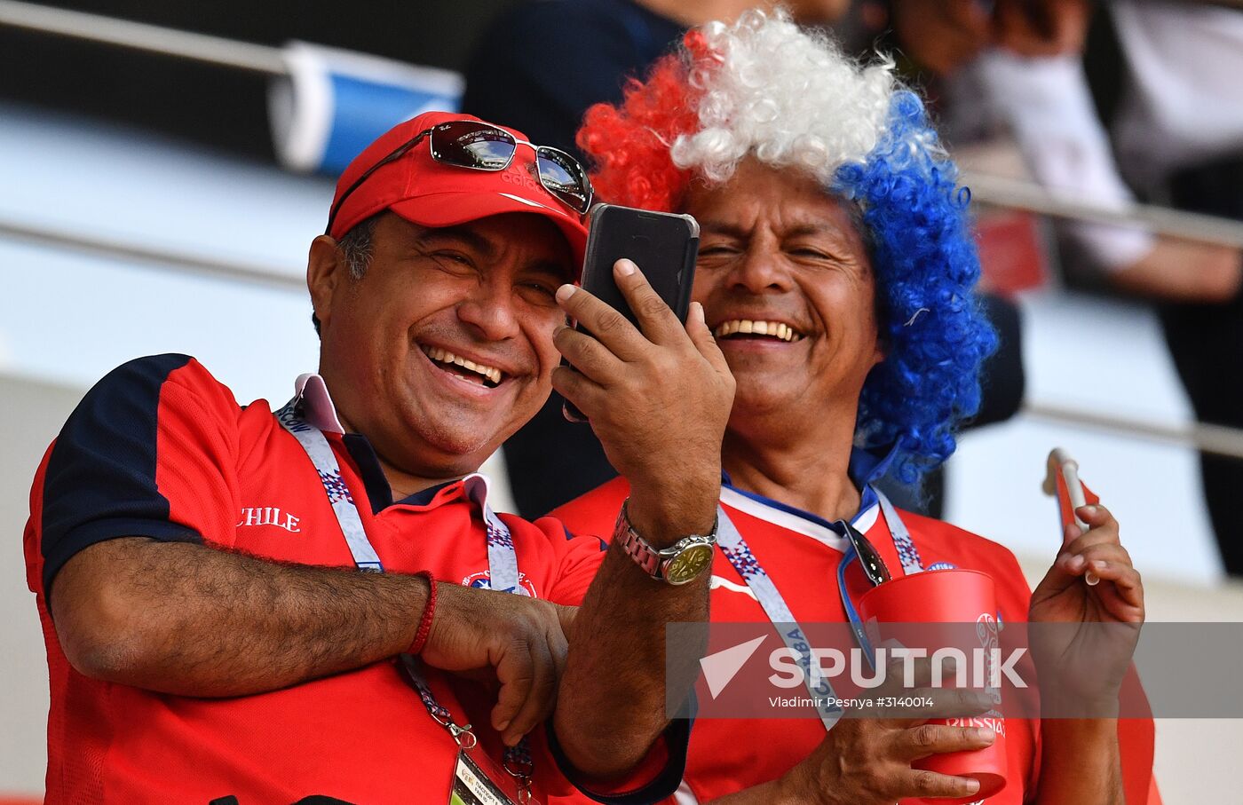 Football. 2017 FIFA Confederations Cup. Chile vs. Australia