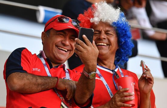 Football. 2017 FIFA Confederations Cup. Chile vs. Australia