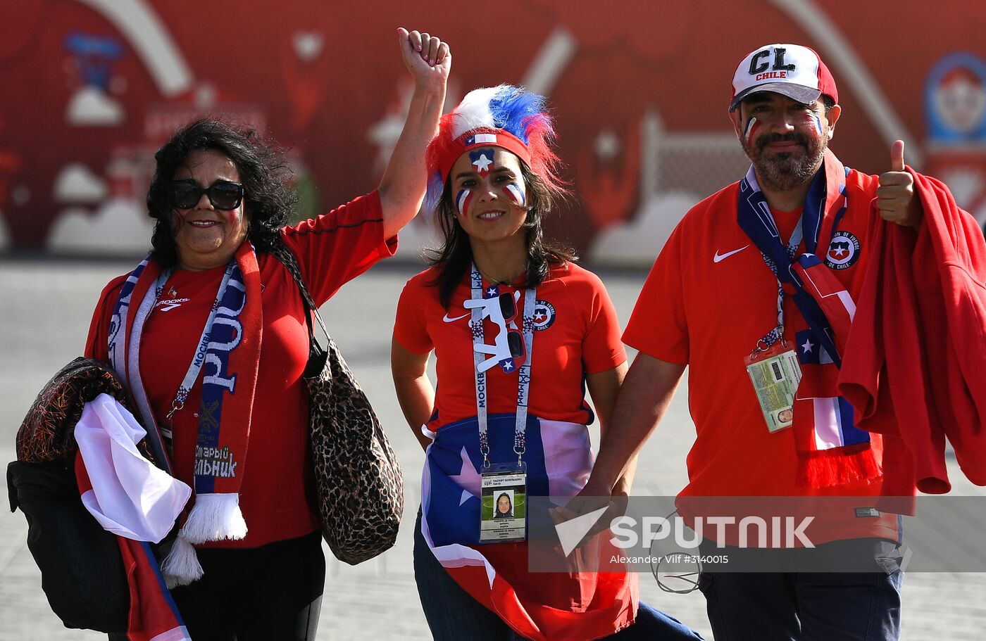 Football. 2017 FIFA Confederations Cup. Chile vs. Australia