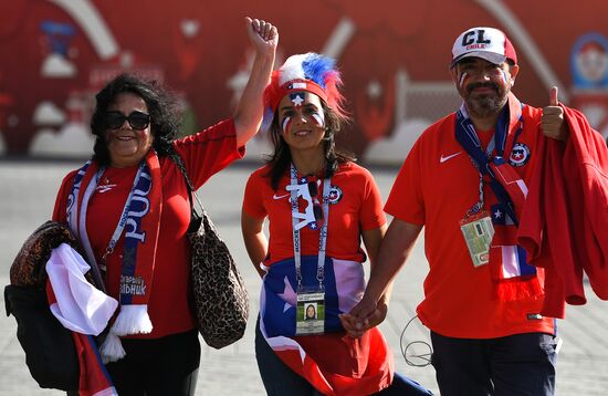 Football. 2017 FIFA Confederations Cup. Chile vs. Australia