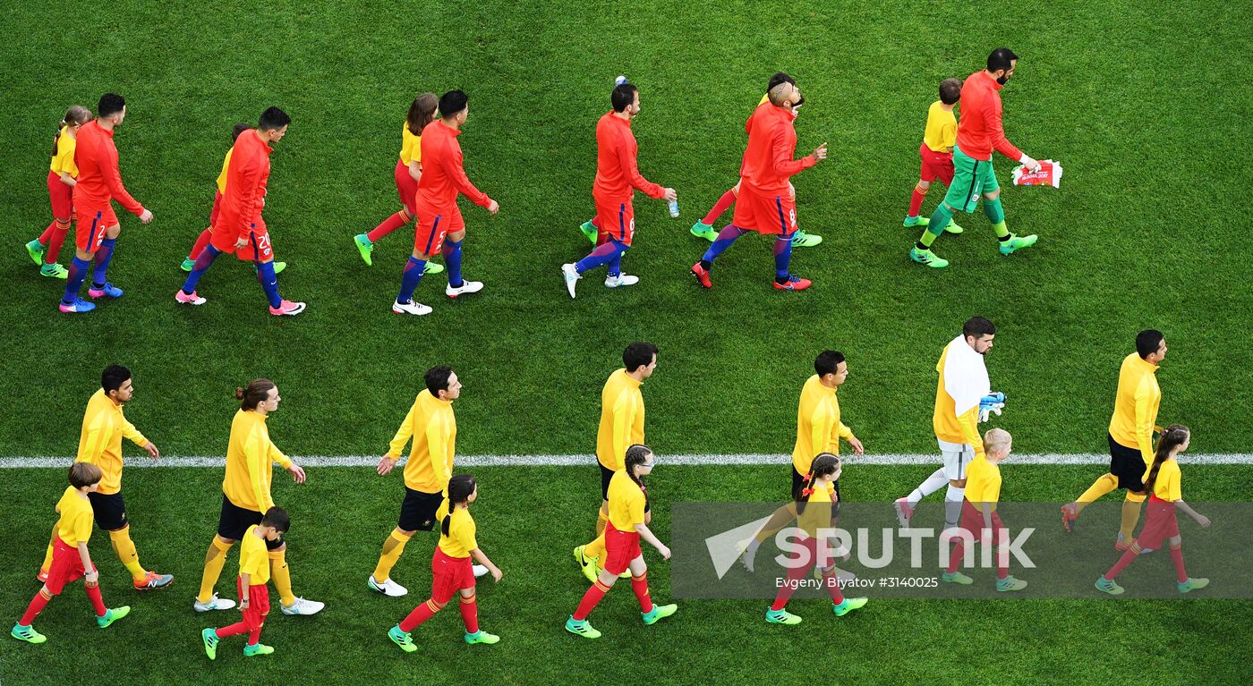 Football. 2017 FIFA Confederations Cup. Chile vs. Australia