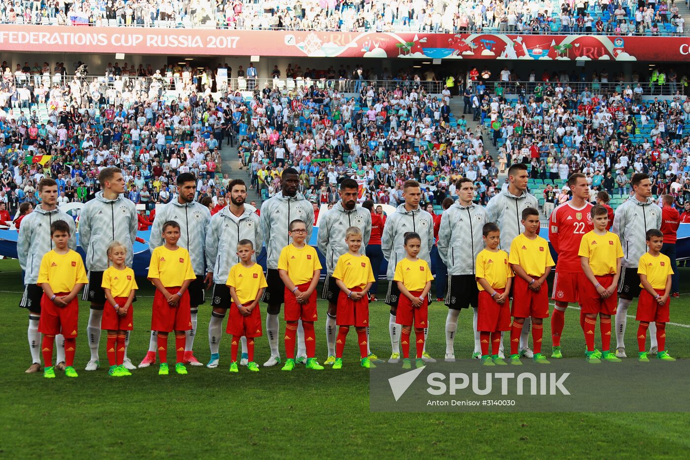 Football. 2017 FIFA Confederations Cup. Germany vs. Cameroon