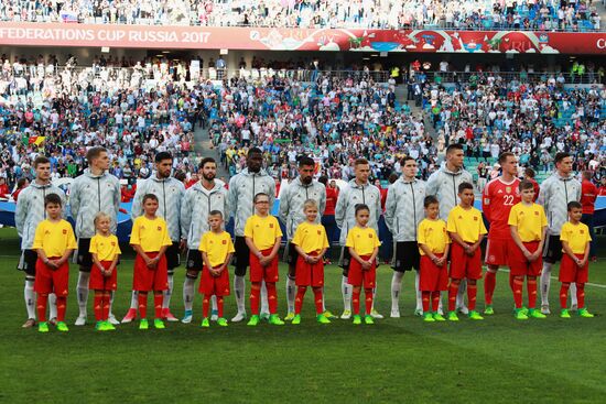 Football. 2017 FIFA Confederations Cup. Germany vs. Cameroon