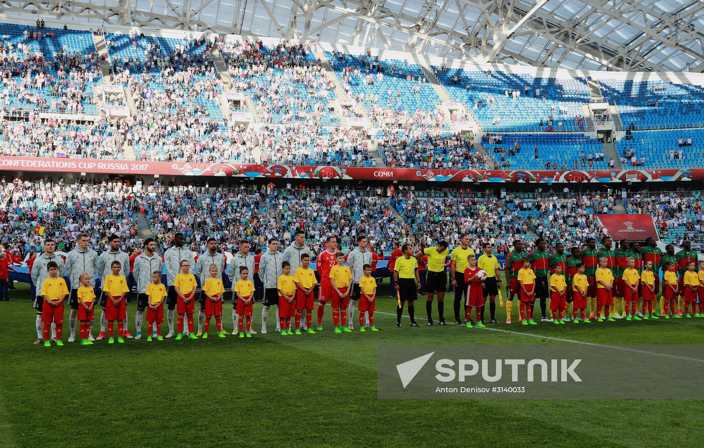 Football. 2017 FIFA Confederations Cup. Germany vs. Cameroon