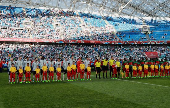 Football. 2017 FIFA Confederations Cup. Germany vs. Cameroon