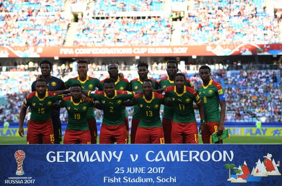 Football. 2017 FIFA Confederations Cup. Germany vs. Cameroon