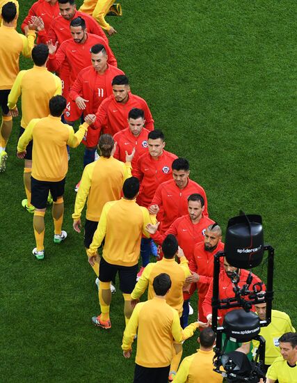 Football. 2017 FIFA Confederations Cup. Chile vs. Australia