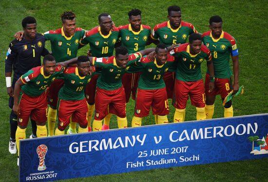 Football. 2017 FIFA Confederations Cup. Germany vs. Cameroon