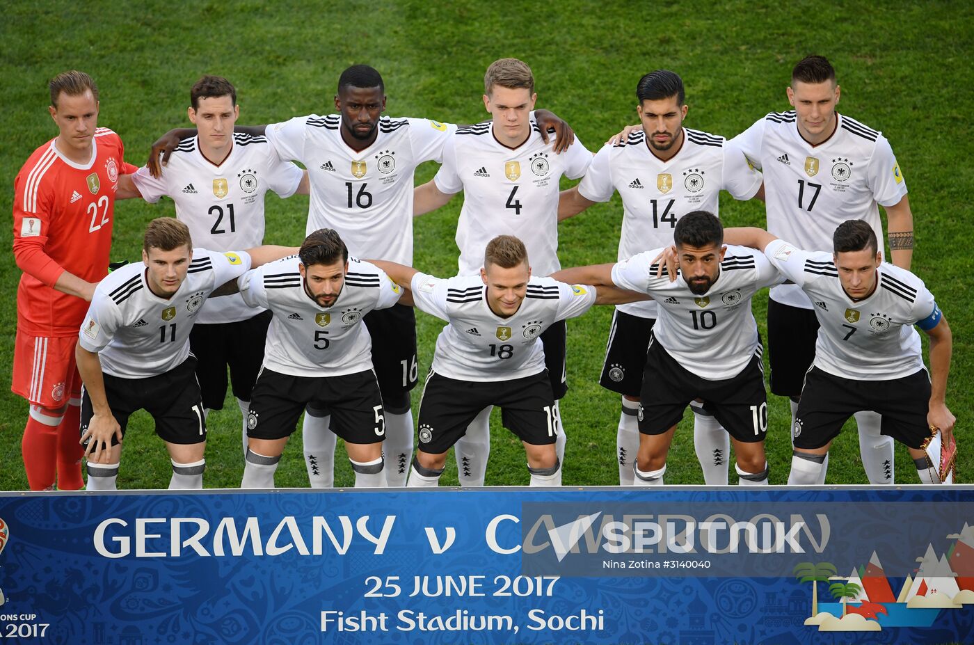 Football. 2017 FIFA Confederations Cup. Germany vs. Cameroon