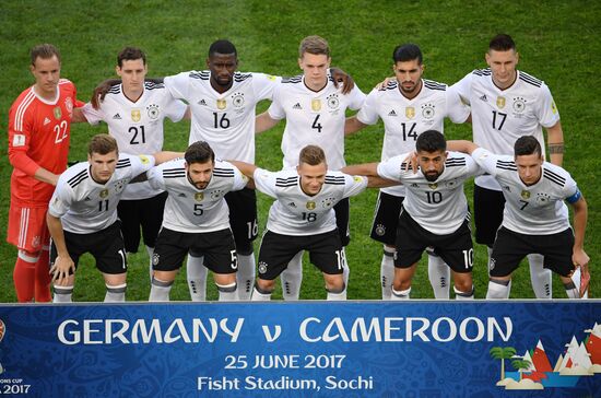 Football. 2017 FIFA Confederations Cup. Germany vs. Cameroon