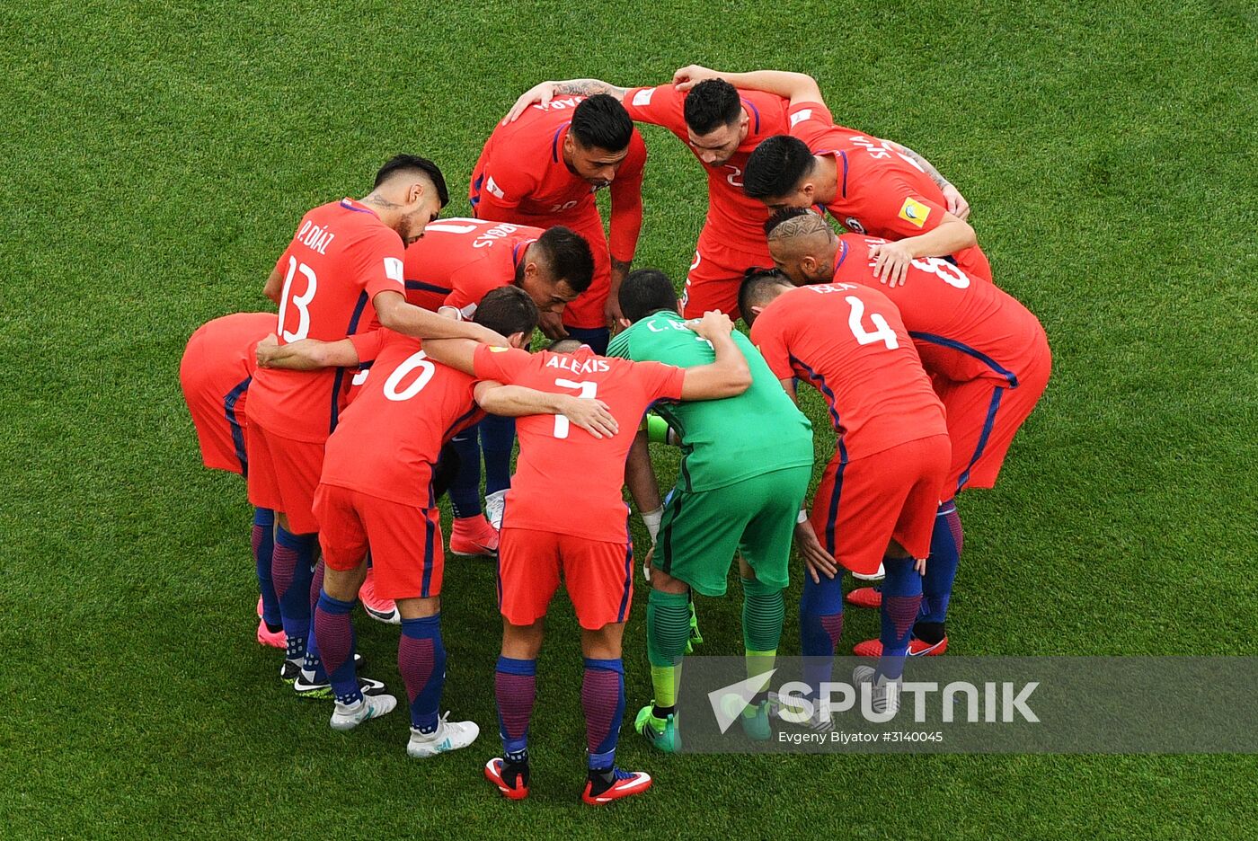 Football. 2017 FIFA Confederations Cup. Chile vs. Australia
