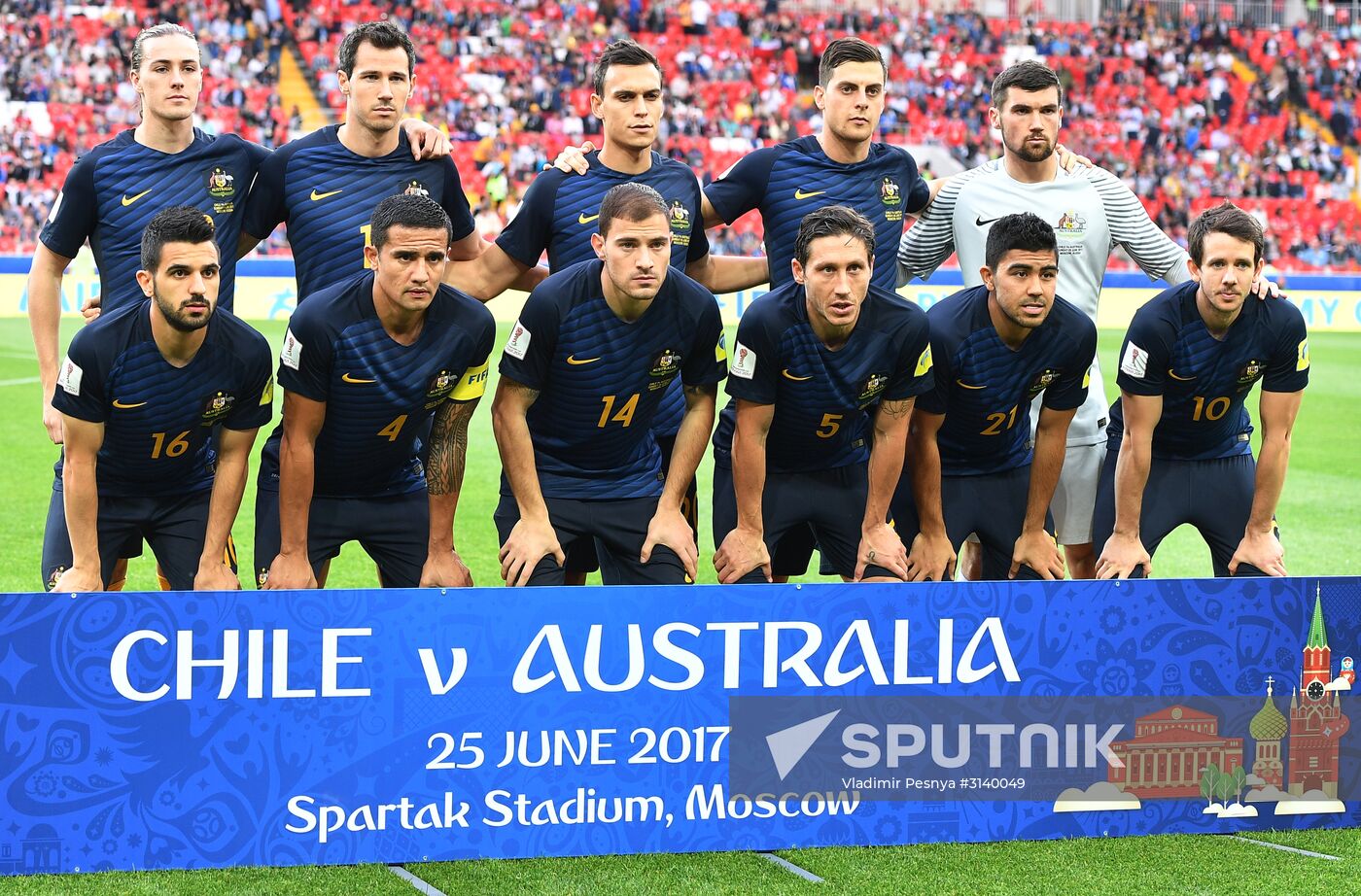 Football. 2017 FIFA Confederations Cup. Chile vs. Australia