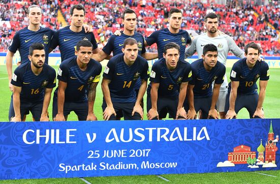 Football. 2017 FIFA Confederations Cup. Chile vs. Australia
