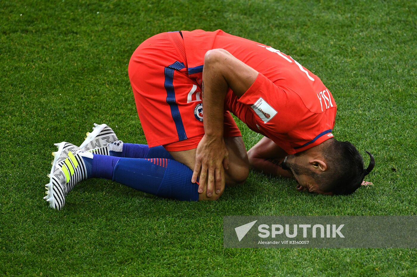 Football. 2017 FIFA Confederations Cup. Chile vs. Australia