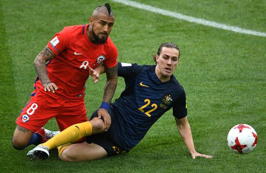 Football. 2017 FIFA Confederations Cup. Chile vs. Australia