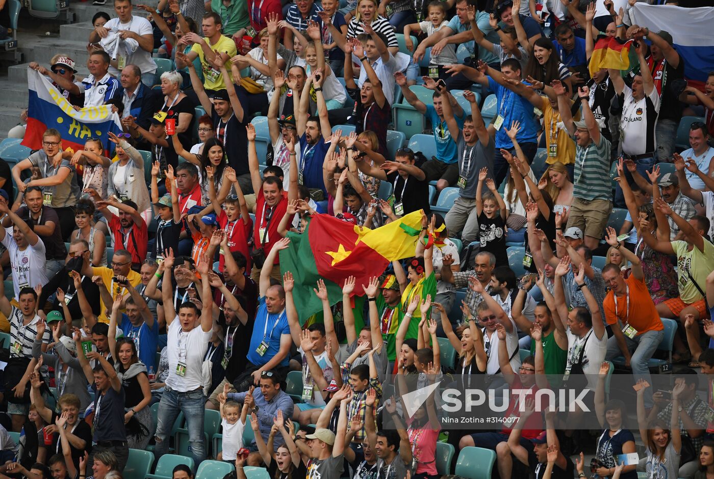 Football. 2017 FIFA Confederations Cup. Germany vs. Cameroon