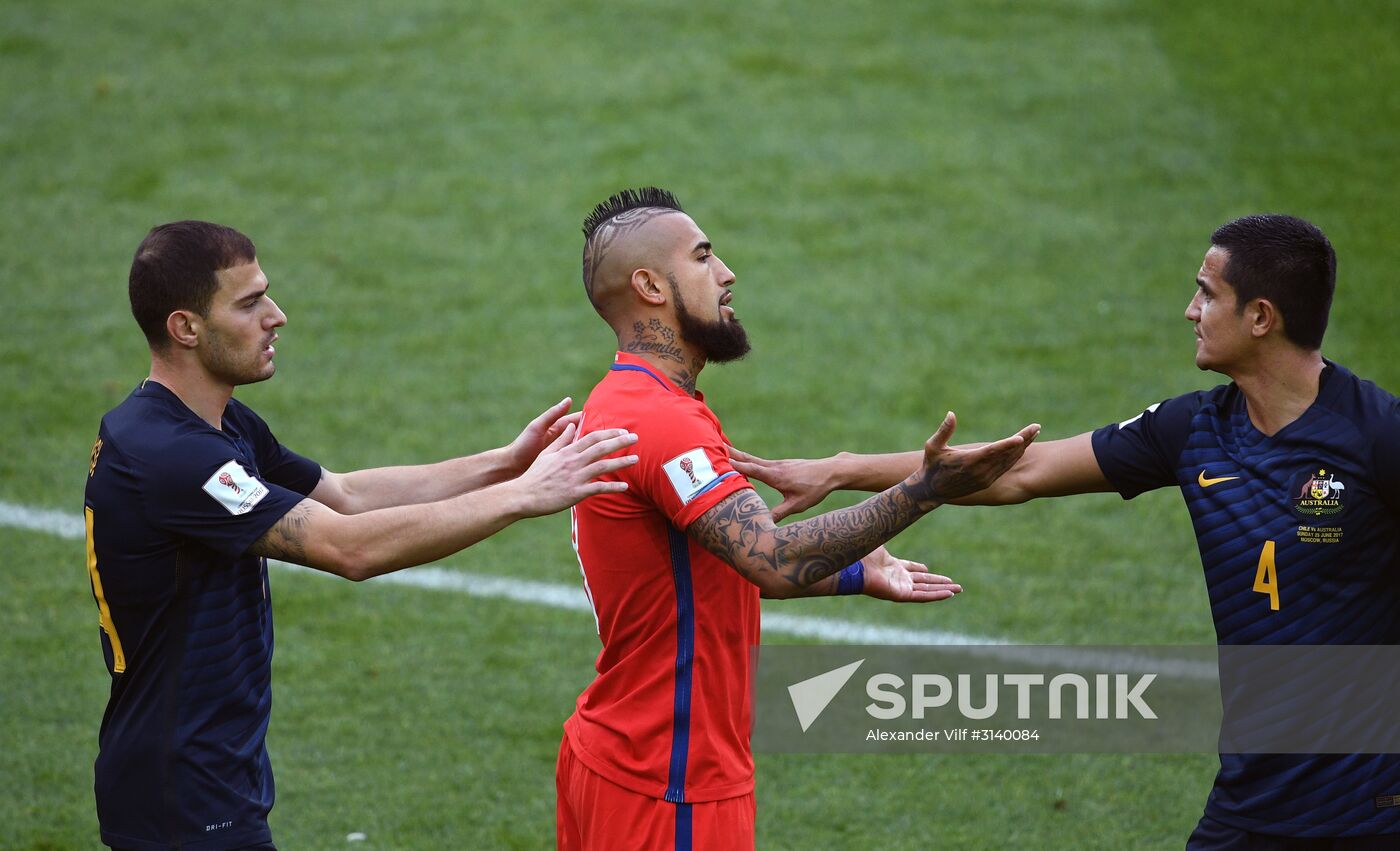 Football. 2017 FIFA Confederations Cup. Chile vs. Australia