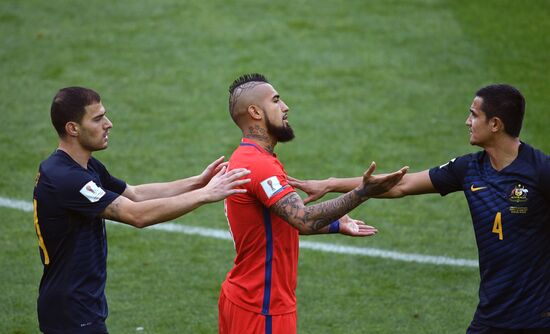 Football. 2017 FIFA Confederations Cup. Chile vs. Australia