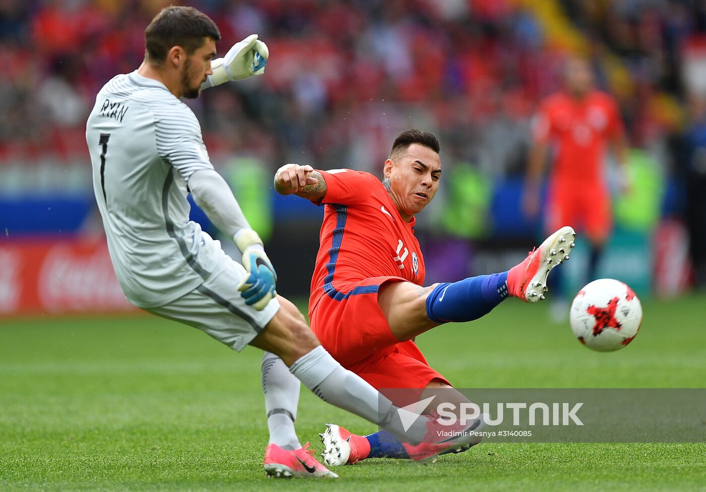 Football. 2017 FIFA Confederations Cup. Chile vs. Australia