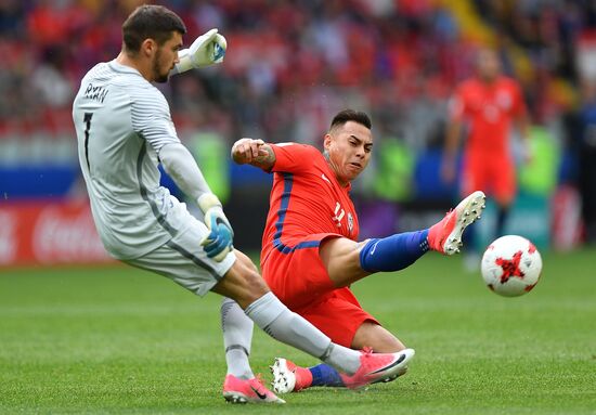 Football. 2017 FIFA Confederations Cup. Chile vs. Australia