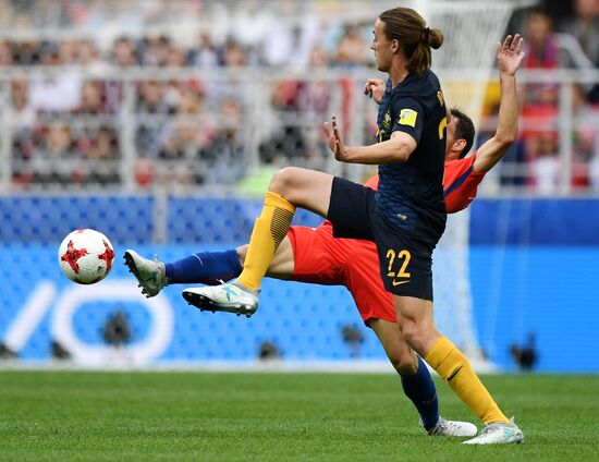Football. 2017 FIFA Confederations Cup. Chile vs. Australia