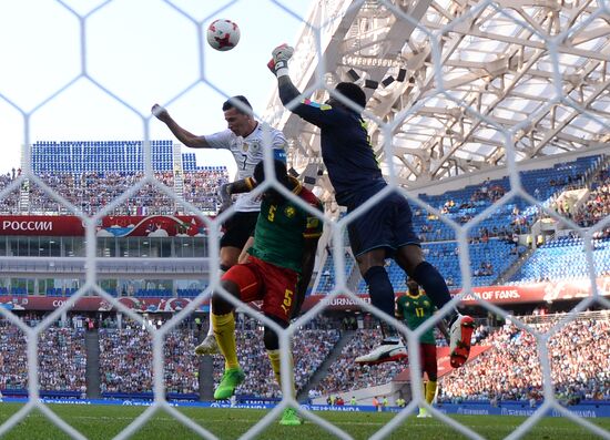 Football. 2017 FIFA Confederations Cup. Germany vs. Cameroon