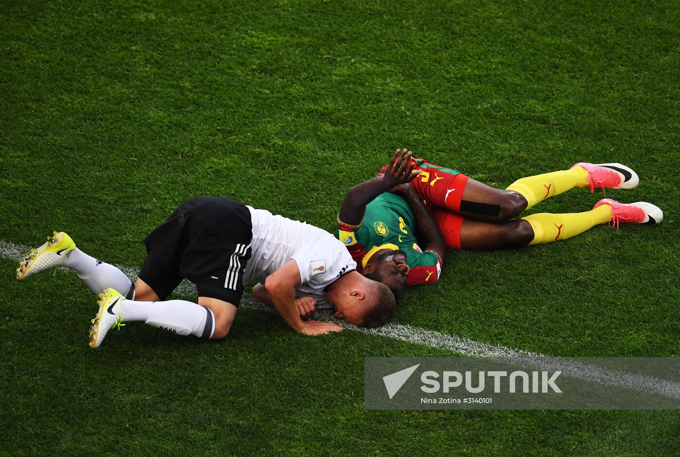 Football. 2017 FIFA Confederations Cup. Germany vs. Cameroon