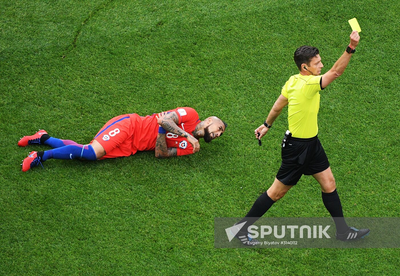 Football. 2017 FIFA Confederations Cup. Chile vs. Australia