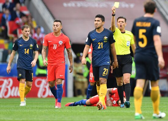 Football. 2017 FIFA Confederations Cup. Chile vs. Australia