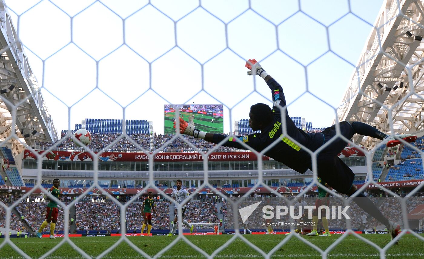 Football. 2017 FIFA Confederations Cup. Germany vs. Cameroon