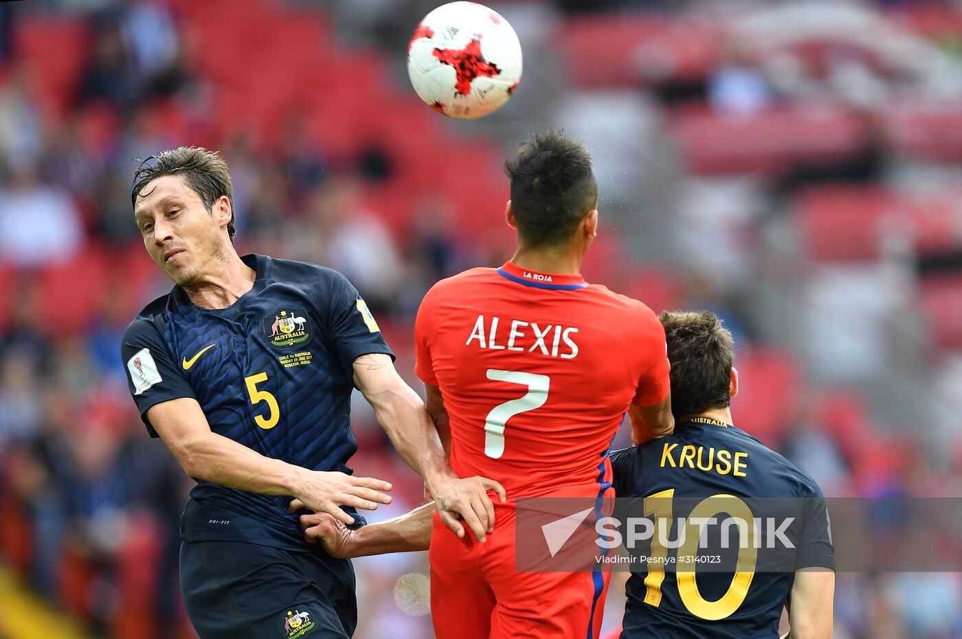 Football. 2017 FIFA Confederations Cup. Chile vs. Australia