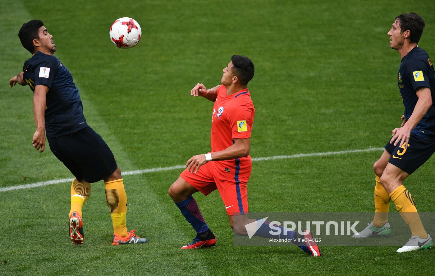Football. 2017 FIFA Confederations Cup. Chile vs. Australia