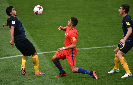 Football. 2017 FIFA Confederations Cup. Chile vs. Australia