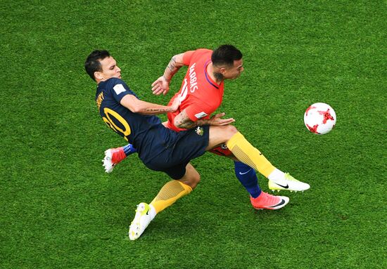Football. 2017 FIFA Confederations Cup. Chile vs. Australia
