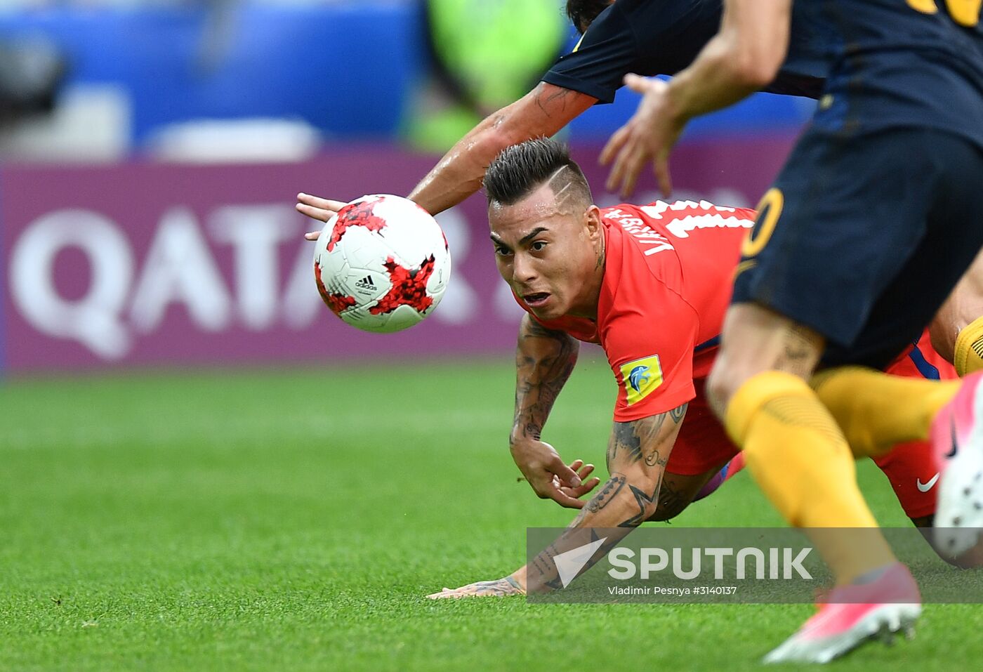 Football. 2017 FIFA Confederations Cup. Chile vs. Australia