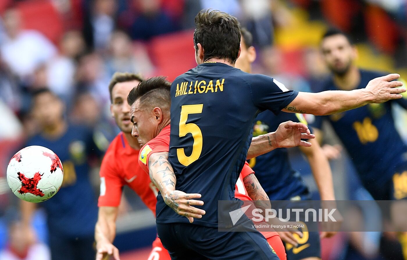 Football. 2017 FIFA Confederations Cup. Chile vs. Australia