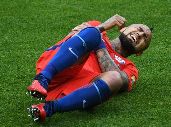 Football. 2017 FIFA Confederations Cup. Chile vs. Australia