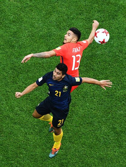Football. 2017 FIFA Confederations Cup. Chile vs. Australia