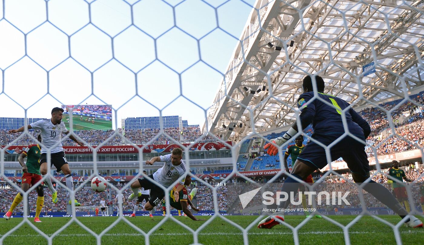 Football. 2017 FIFA Confederations Cup. Germany vs. Cameroon