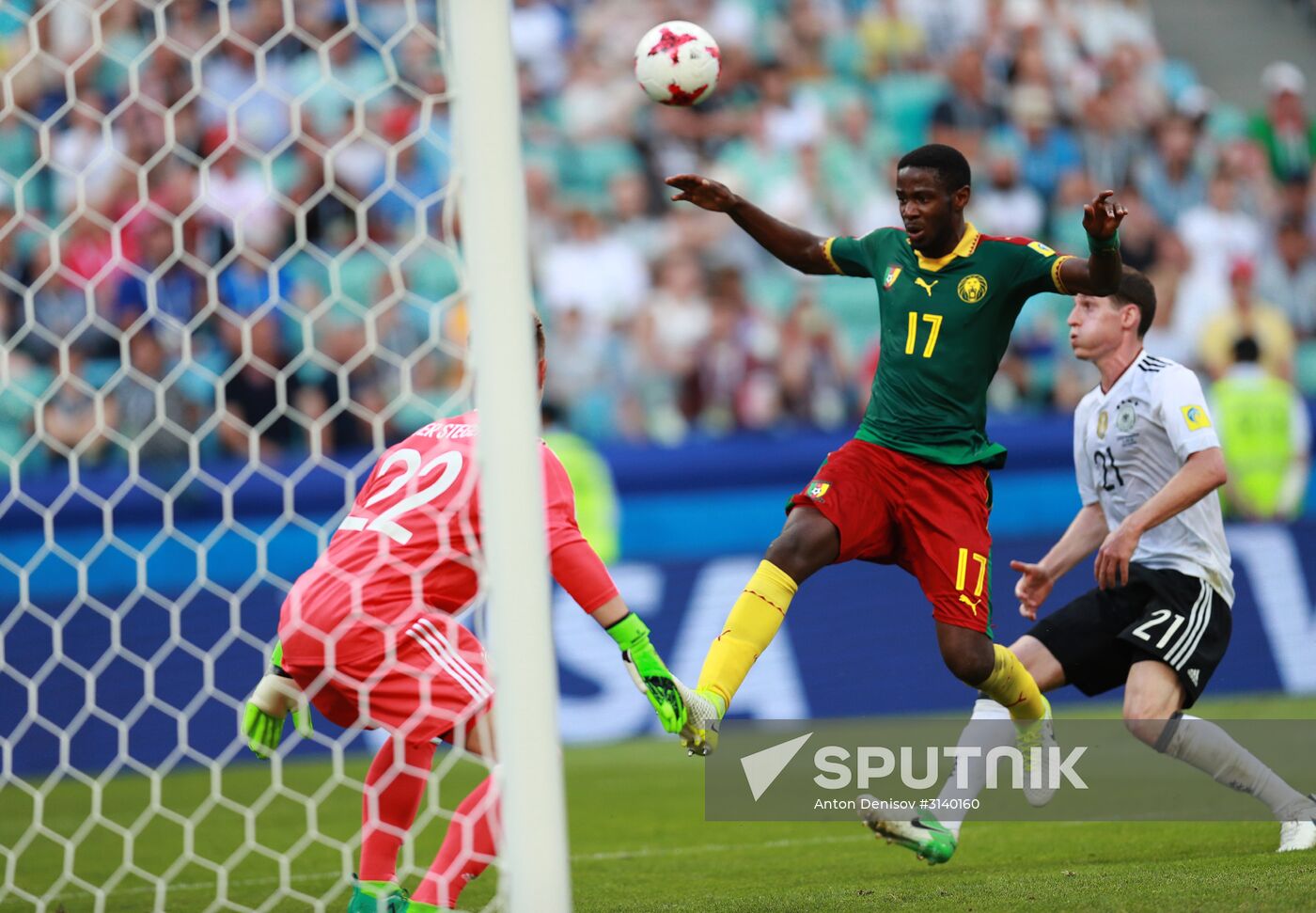 Football. 2017 FIFA Confederations Cup. Germany vs. Cameroon