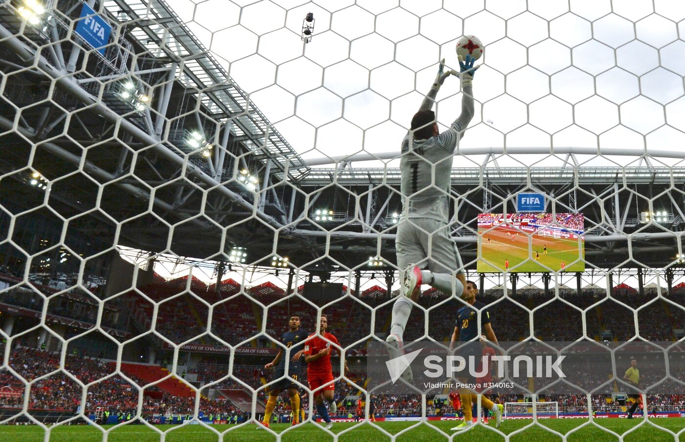 Football. 2017 FIFA Confederations Cup. Chile vs. Australia