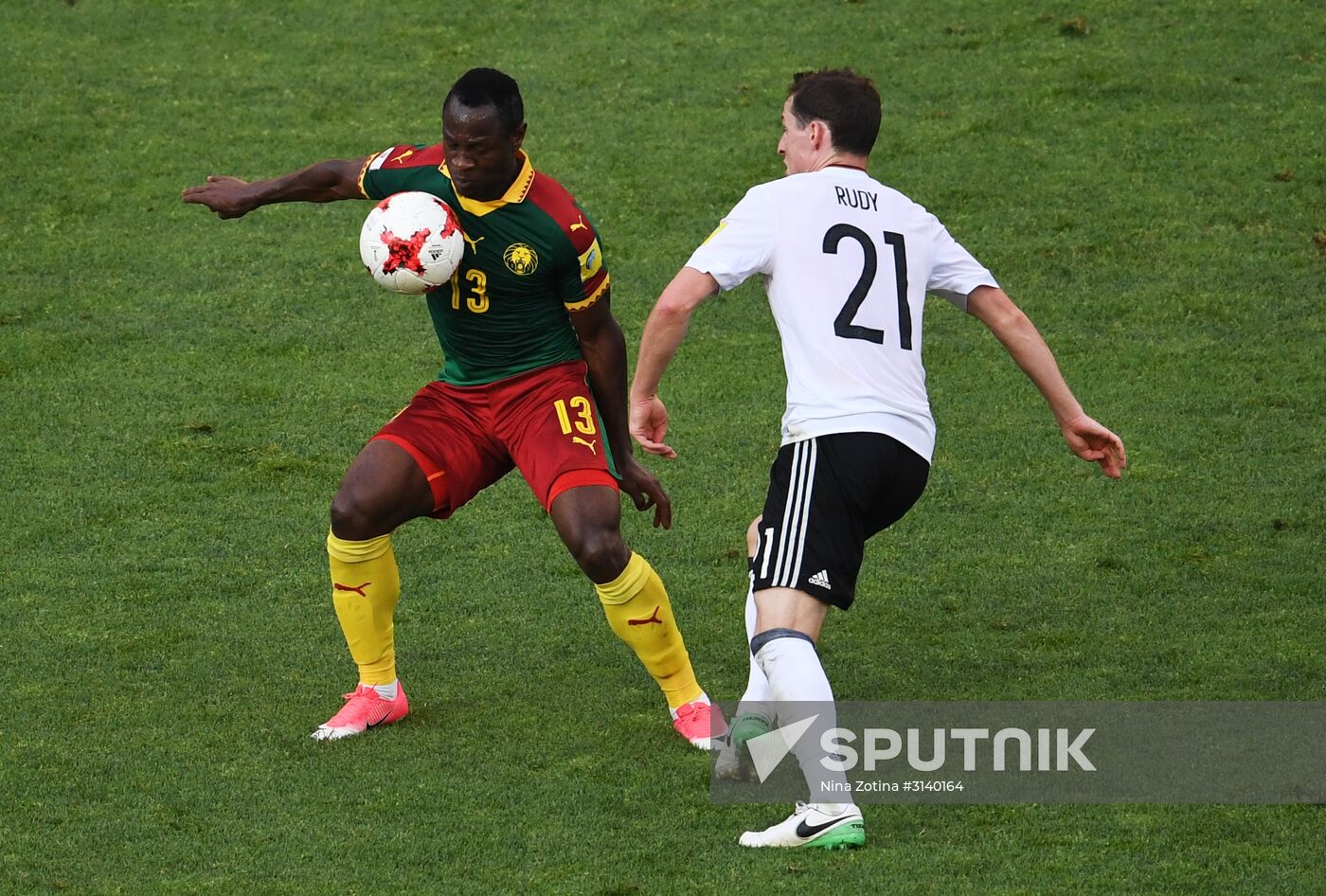 Football. 2017 FIFA Confederations Cup. Germany vs. Cameroon