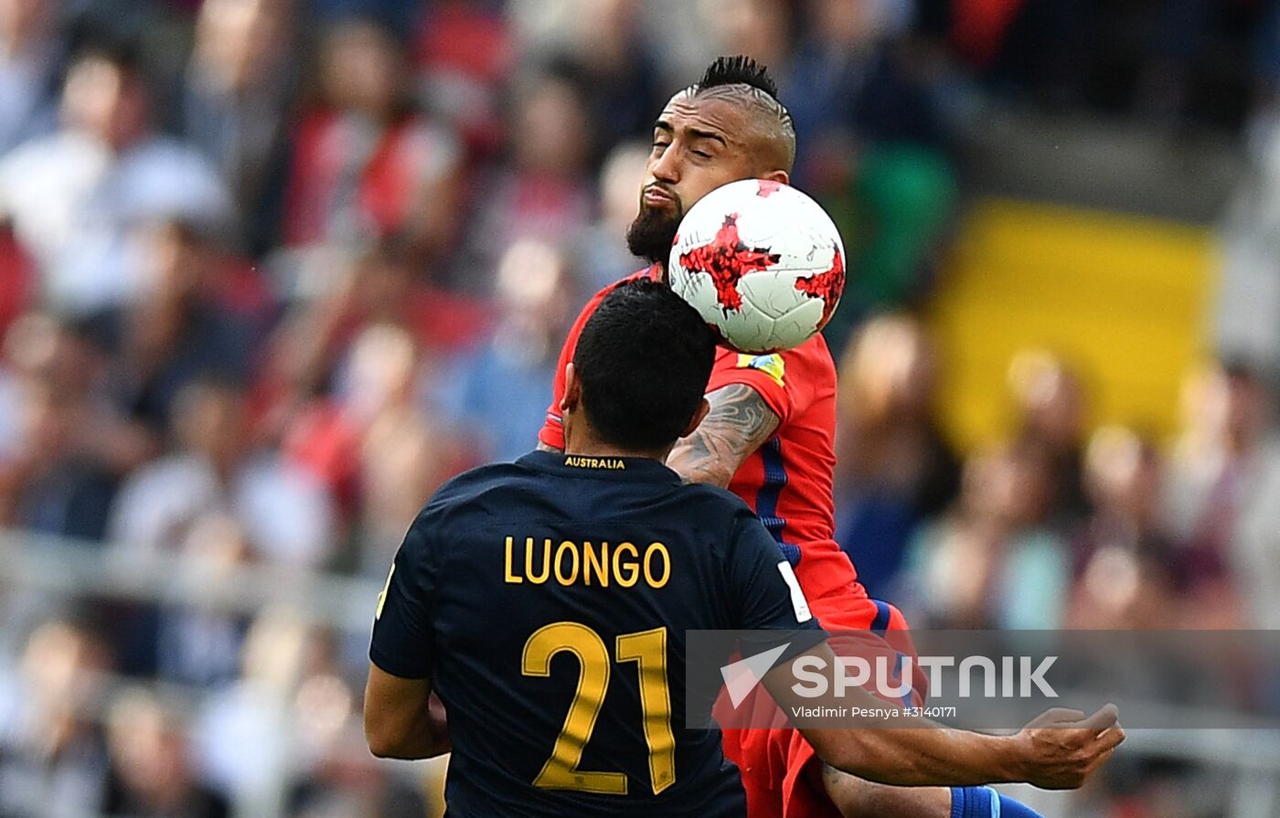 Football. 2017 FIFA Confederations Cup. Chile vs. Australia