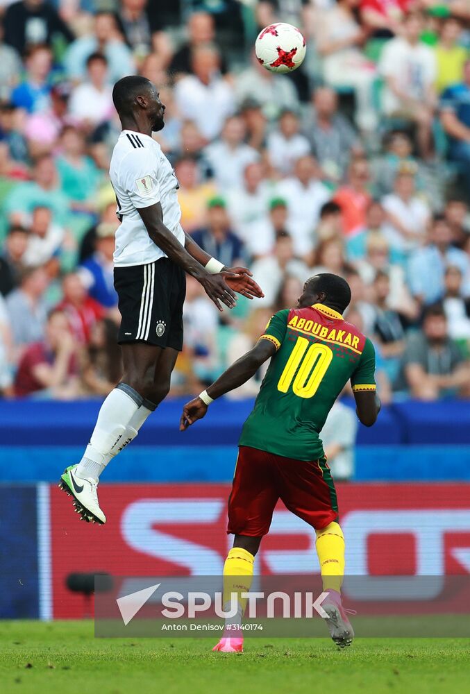 Football. 2017 FIFA Confederations Cup. Germany vs. Cameroon