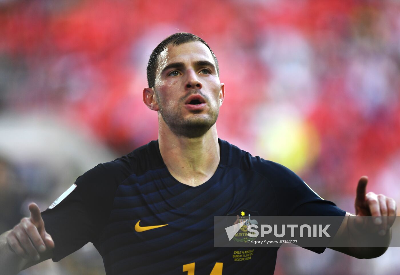 Football. 2017 FIFA Confederations Cup. Chile vs. Australia