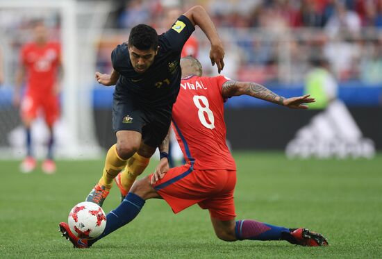 Football. 2017 FIFA Confederations Cup. Chile vs. Australia