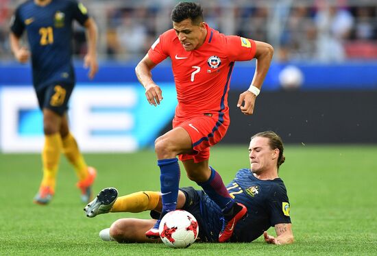 Football. 2017 FIFA Confederations Cup. Chile vs. Australia