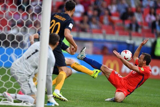 Football. 2017 FIFA Confederations Cup. Chile vs. Australia