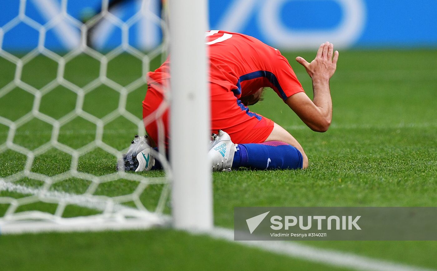 Football. 2017 FIFA Confederations Cup. Chile vs. Australia