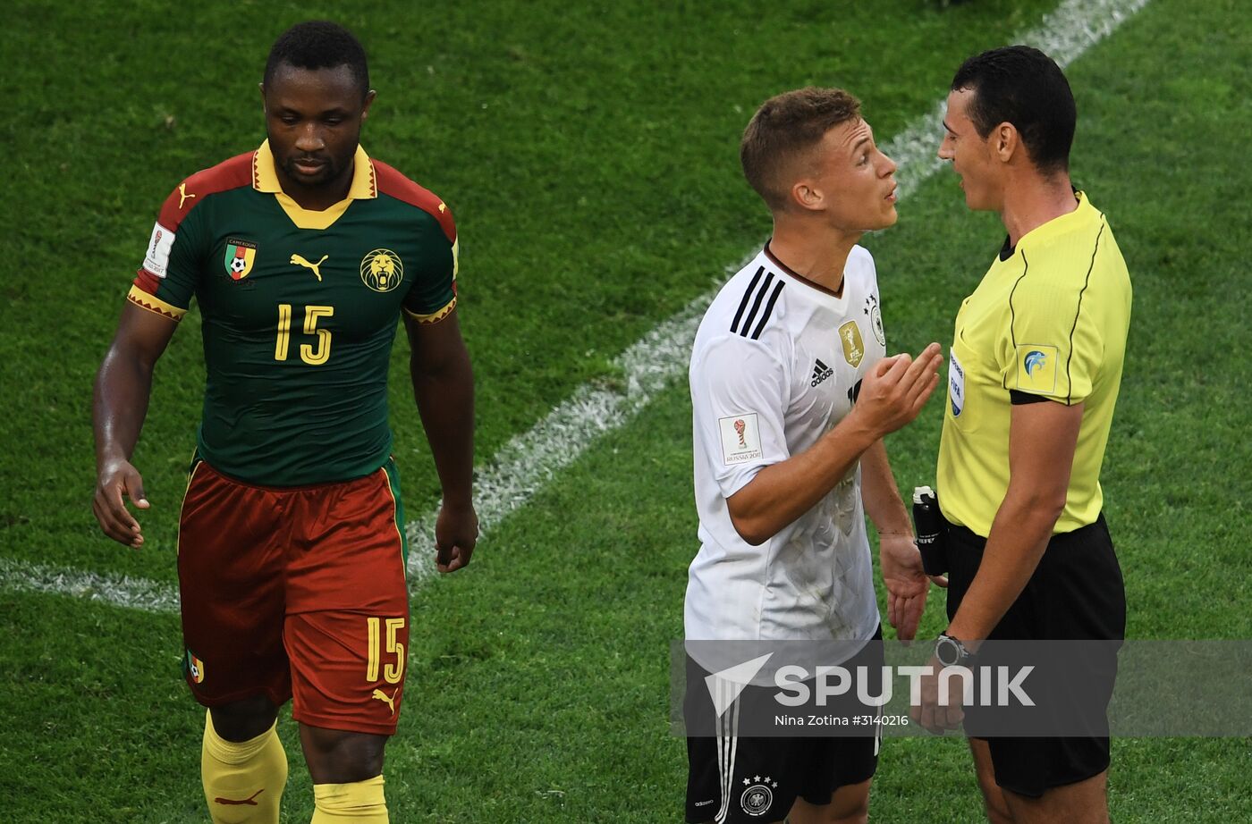 Football. 2017 FIFA Confederations Cup. Germany vs. Cameroon